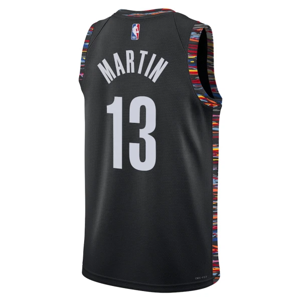Maglia Brooklyn Nets Tyrese Martin City Edition 2025-26 Swingman Nero - Uomo