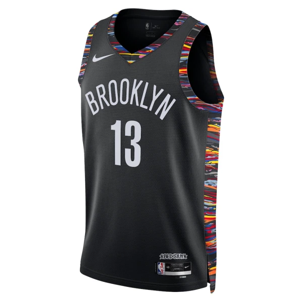 Maglia Brooklyn Nets Tyrese Martin City Edition 2025-26 Swingman Nero - Uomo