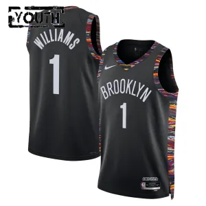 Maglia Brooklyn Nets Ziaire Williams City Edition 2025-26 Swingman Nero - Bambino