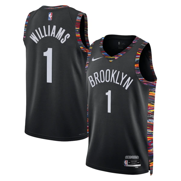 Maglia Brooklyn Nets Ziaire Williams City Edition 2025-26 Swingman Nero - Uomo Maglia Brooklyn Nets Ziaire Williams City Edition 2025-26 Swingman Nero - Uomo