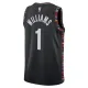 Maglia Brooklyn Nets Ziaire Williams City Edition 2025-26 Swingman Nero - Uomo