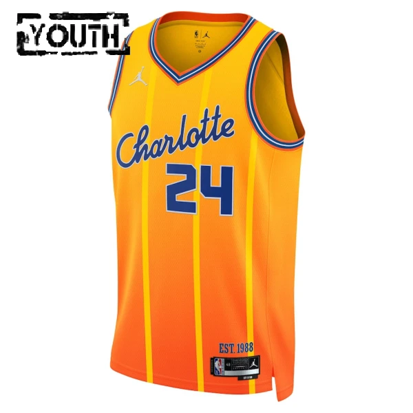 Maglia Charlotte Hornets Jordan Brandon Miller City Edition 2025-26 Swingman - Bambino