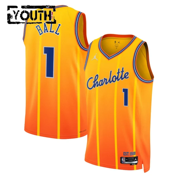 Maglia Charlotte Hornets Jordan Lamelo Ball City Edition 2025-26 Swingman - Bambino