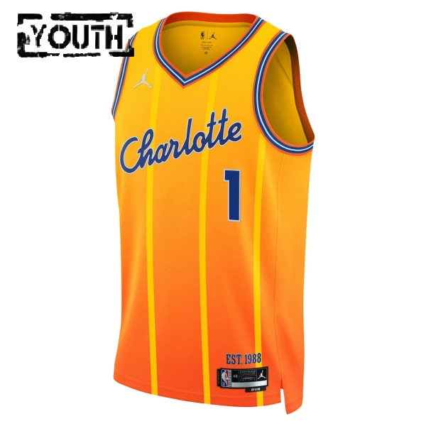 Maglia Charlotte Hornets Jordan Lamelo Ball City Edition 2025-26 Swingman - Bambino