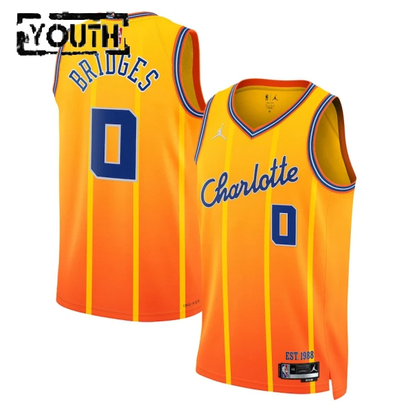Maglia Charlotte Hornets Jordan Miles Bridges City Edition 2025-26 Swingman - Bambino