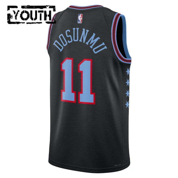 Maglia Chicago Bulls Ayo Dosunmu City Edition 2025-26 Swingman Nero - Bambino