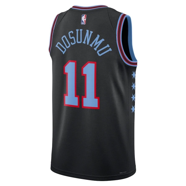 Maglia Chicago Bulls Ayo Dosunmu City Edition 2025-26 Swingman Nero - Uomo