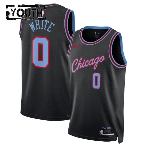 Maglia Chicago Bulls Coby Black City Edition 2025-26 Swingman Nero - Bambino