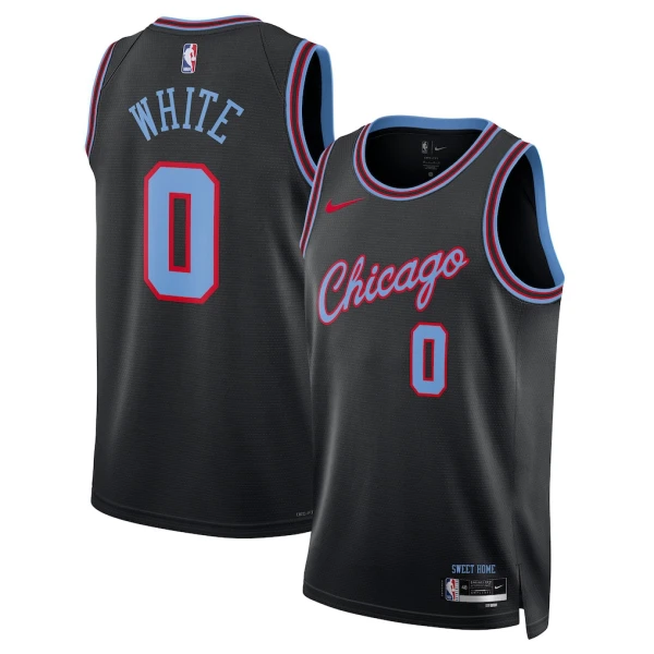 Maglia Chicago Bulls Coby Black City Edition 2025-26 Swingman Nero - Uomo
