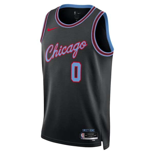 Maglia Chicago Bulls Coby Black City Edition 2025-26 Swingman Nero - Uomo