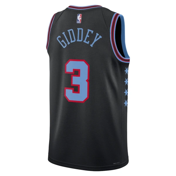 Maglia Chicago Bulls Josh Giddey City Edition 2025-26 Swingman Nero - Uomo