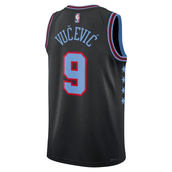 Maglia Chicago Bulls Nikola Vucevic City Edition 2025-26 Swingman Nero - Uomo
