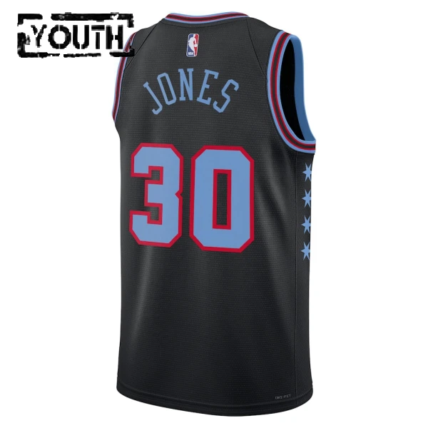 Maglia Chicago Bulls Tre Jones City Edition 2025-26 Swingman Nero - Bambino