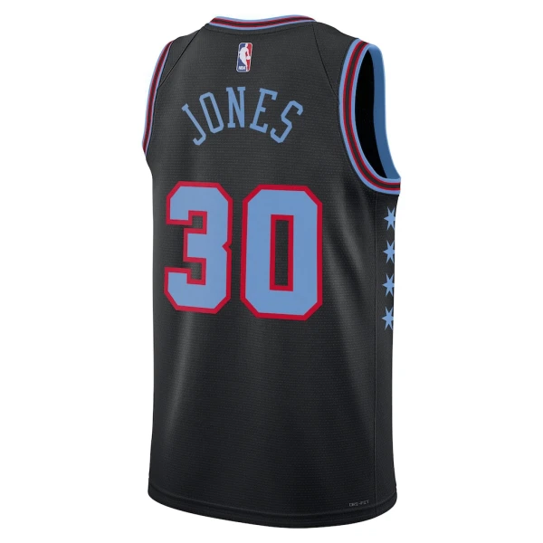 Maglia Chicago Bulls Tre Jones City Edition 2025-26 Swingman Nero - Uomo