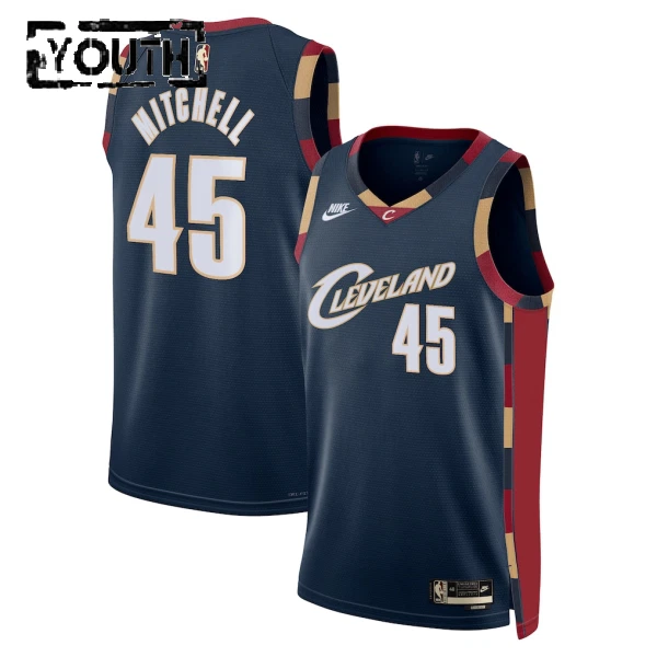 Maglia Cleveland Cavaliers Donovan Mitchell Classic Edition 2025-26 Swingman Navy - Bambino