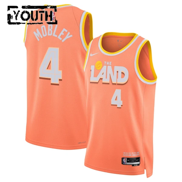 Maglia Cleveland Cavaliers Evan Mobley City Edition 2025-26 Swingman Arancione - Bambino