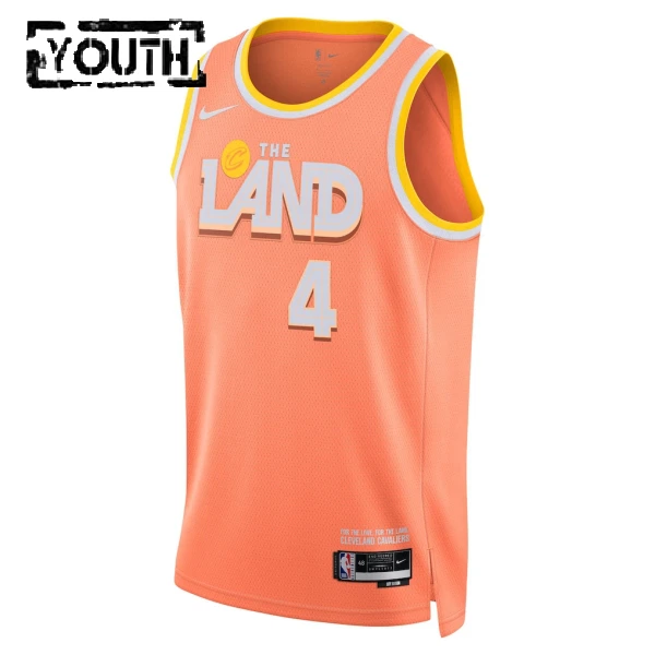 Maglia Cleveland Cavaliers Evan Mobley City Edition 2025-26 Swingman Arancione - Bambino