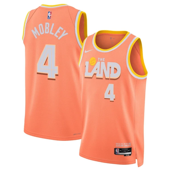Maglia Cleveland Cavaliers Evan Mobley City Edition 2025-26 Swingman Arancione - Uomo
