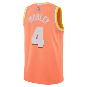 Maglia Cleveland Cavaliers Evan Mobley City Edition 2025-26 Swingman Arancione - Uomo