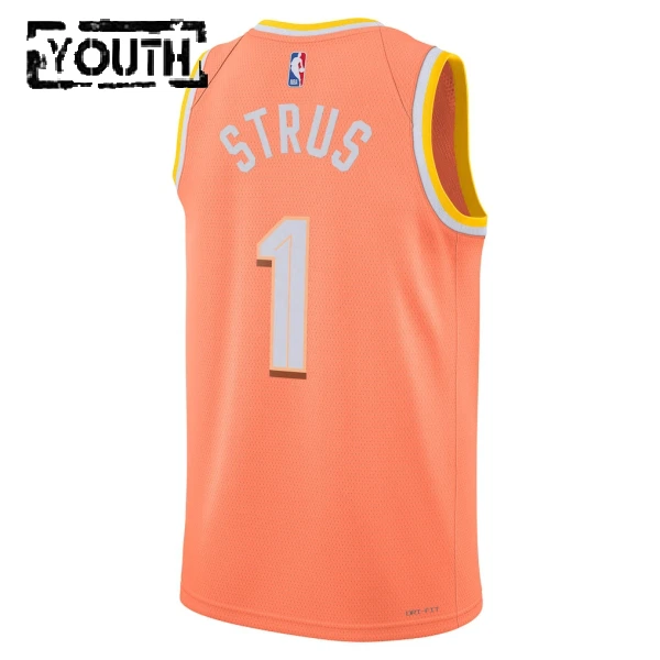 Maglia Cleveland Cavaliers Max Strus City Edition 2025-26 Swingman Arancione - Bambino
