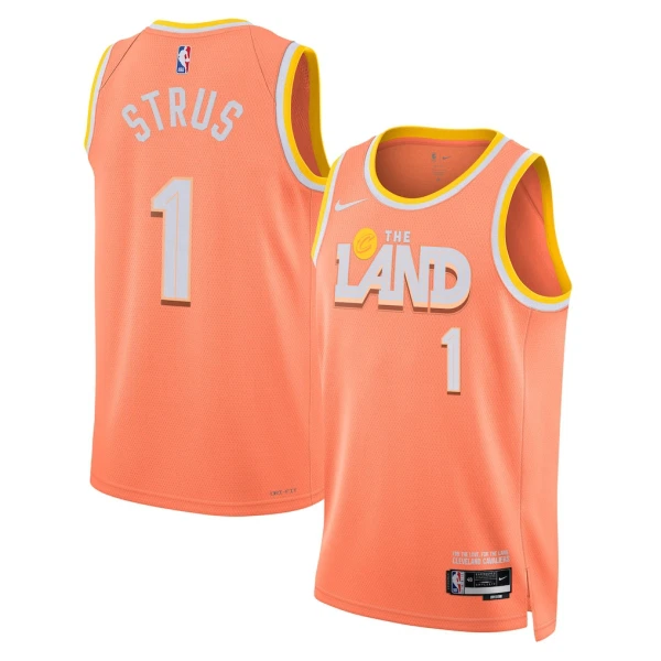 Maglia Cleveland Cavaliers Max Strus City Edition 2025-26 Swingman Arancione - Uomo Maglia Cleveland Cavaliers Max Strus City Edition 2025-26 Swingman Arancione - Uomo