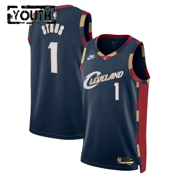 Maglia Cleveland Cavaliers Max Strus Classic Edition 2025-26 Swingman Navy - Bambino