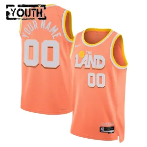 Maglia Cleveland Cavaliers Personalizzata City Edition 2025-26 Swingman Arancione - Bambino