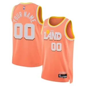 Maglia Cleveland Cavaliers Personalizzata City Edition 2025-26 Swingman Arancione - Uomo