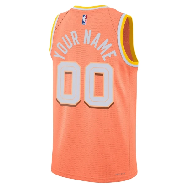 Maglia Cleveland Cavaliers Personalizzata City Edition 2025-26 Swingman Arancione - Uomo