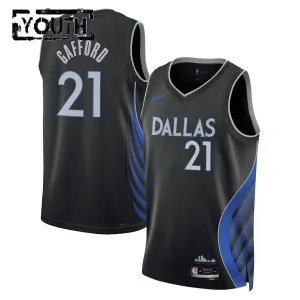 Maglia Dallas Mavericks Daniel Gafford City Edition 2025-26 Swingman Nero - Bambino