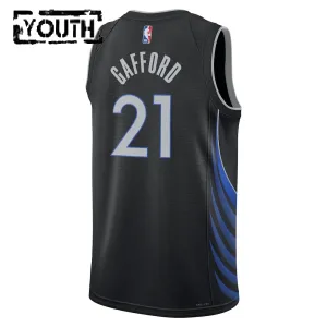 Maglia Dallas Mavericks Daniel Gafford City Edition 2025-26 Swingman Nero - Bambino