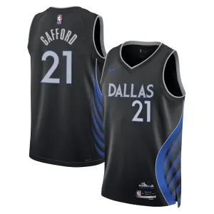 Maglia Dallas Mavericks Daniel Gafford City Edition 2025-26 Swingman Nero - Uomo