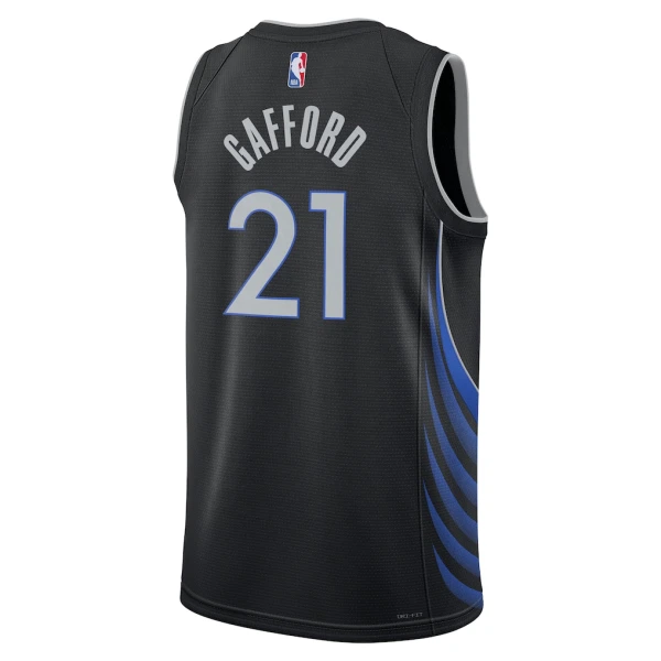 Maglia Dallas Mavericks Daniel Gafford City Edition 2025-26 Swingman Nero - Uomo