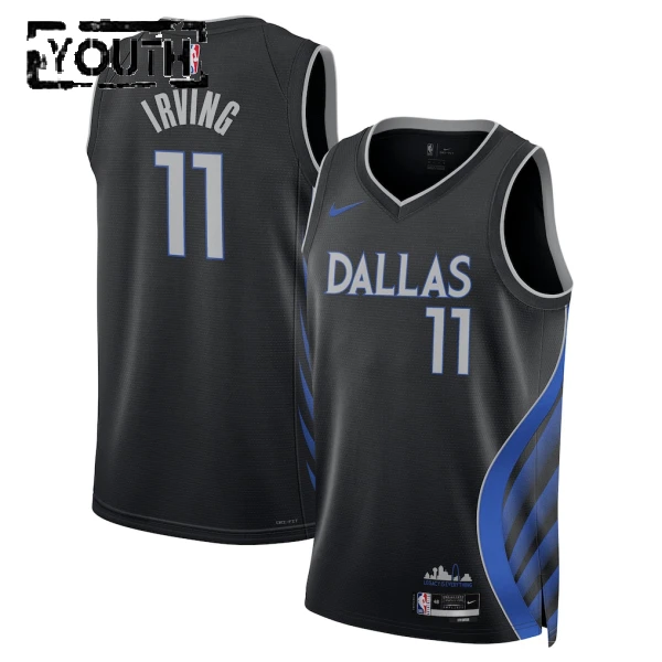 Maglia Dallas Mavericks Kyrie Irving City Edition 2025-26 Swingman Nero - Bambino