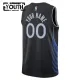 Maglia Dallas Mavericks Personalizzata City Edition 2025-26 Swingman Nero - Bambino