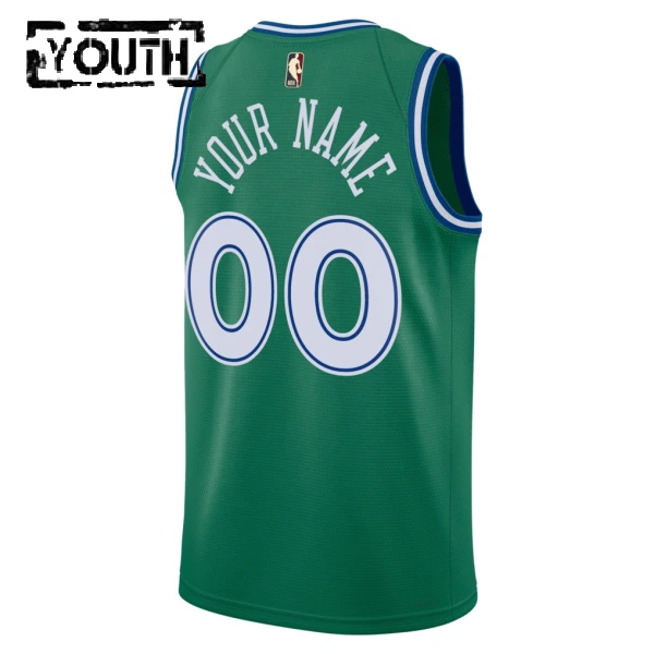 Maglia Dallas Mavericks Personalizzata Classic Edition 2025-26 Swingman Verde - Bambino