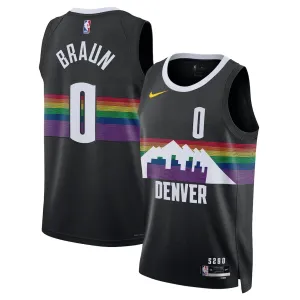 Maglia Denver Nuggets Christian Braun City Edition 2025-26 Swingman Nero - Uomo
