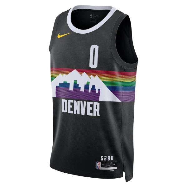 Maglia Denver Nuggets Christian Braun City Edition 2025-26 Swingman Nero - Uomo
