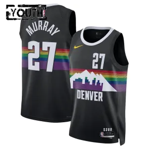 Maglia Denver Nuggets Jamal Murray City Edition 2025-26 Swingman Nero - Bambino
