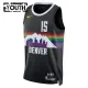 Maglia Denver Nuggets Nikola Jokic City Edition 2025-26 Swingman Nero - Bambino