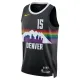 Maglia Denver Nuggets Nikola Jokic City Edition 2025-26 Swingman Nero - Uomo