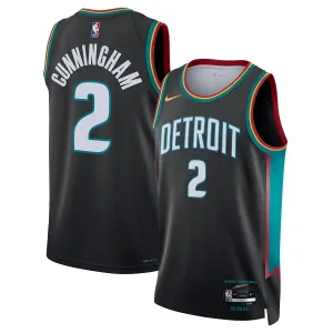 Maglia Detroit Pistons Cade Cunningham City Edition 2025-26 Swingman Nero - Uomo