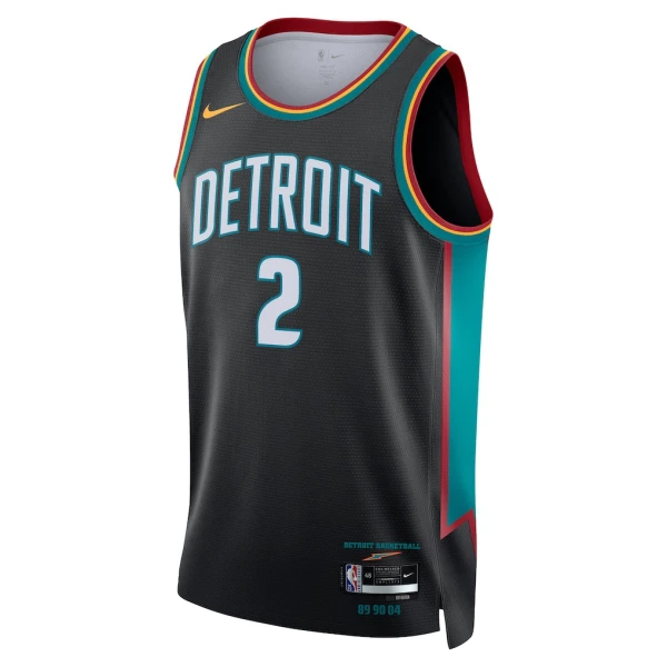 Maglia Detroit Pistons Cade Cunningham City Edition 2025-26 Swingman Nero - Uomo