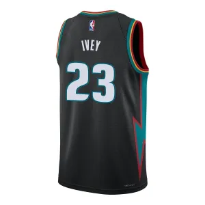 Maglia Detroit Pistons Jaden Ivey City Edition 2025-26 Swingman Nero - Uomo