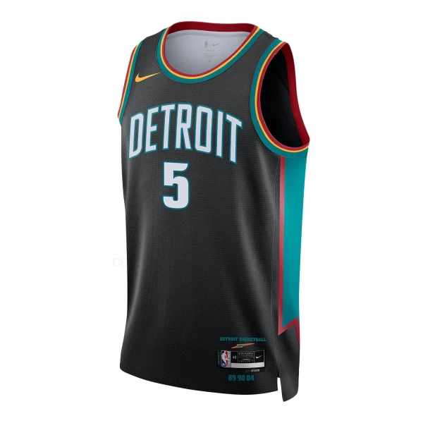 Maglia Detroit Pistons Ron Holland II City Edition 2025-26 Swingman Nero - Uomo