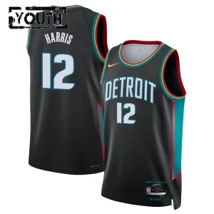 Maglia Detroit Pistons Tobias Harris City Edition 2025-26 Swingman Nero - Bambino