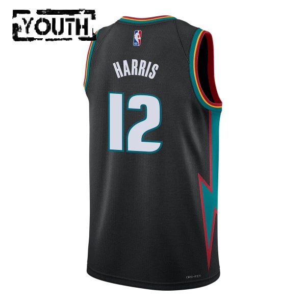 Maglia Detroit Pistons Tobias Harris City Edition 2025-26 Swingman Nero - Bambino