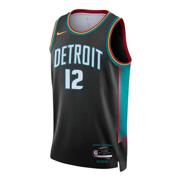 Maglia Detroit Pistons Tobias Harris City Edition 2025-26 Swingman Nero - Uomo