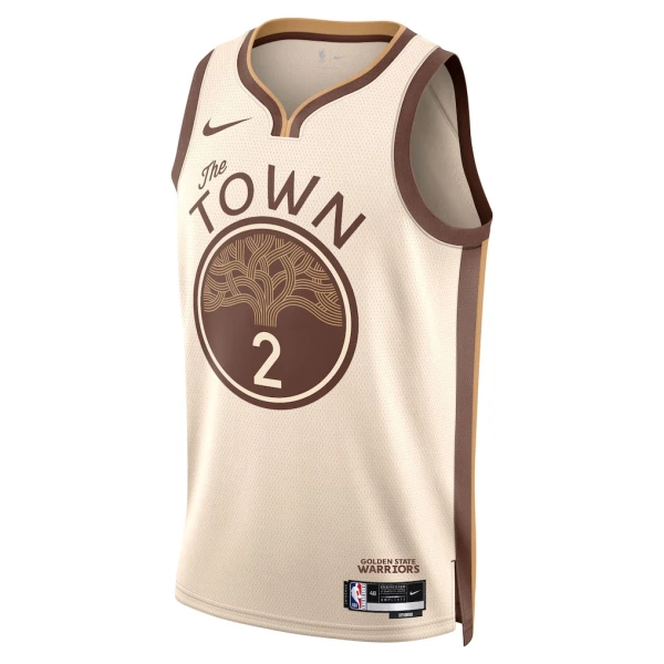 Maglia Golden State Warriors Brandin Podziemski City Edition 2025-26 Swingman Bianco - Uomo