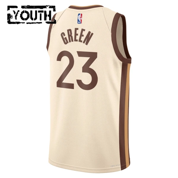 Maglia Golden State Warriors Draymond Green City Edition 2025-26 Swingman Bianco - Bambino